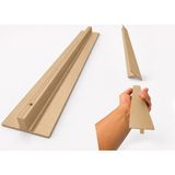 Badem10 Özen Düz Mat Sarı Metal Çekmece Kulpu 160 mm Mobilya Dolap Kapak Kulp Mutfak Banyo Vestiyer Kulbu