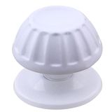 Badem10 Papatya Kapı Tokmağı Kapı Topuzu Babası Kolu Beyaz 10 Metal Tokmak