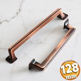 Badem10 Penguen 128 mm Antik Bakır Metal Kulp Mobilya Mutfak Çekmece Dolap Dolabı Kapak Kulpları Kulbu Kulbu