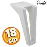 Badem10 Penta Lüks 18 cm Beyaz Baza Mobilya Kanepe Sehpa TV Ünitesi Koltuk Ayağı
