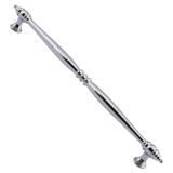 Badem10 Petek Lüx Mutfak Mobilya Çekmece Dolabı Dolap Kapak Kulpu Kulbu Düz Metal Kulp Kulpu 224 mm Krom