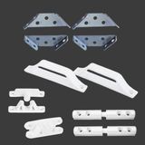 Badem10 Pimapen Pvc Pencere Kapı Sineklik Çerçeve Montaj Seti Plastik Kol Menteşe Çıt Çıt Tutamak 10'lu Set
