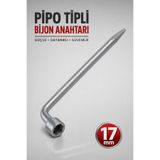 Badem10 Pipo Tipli Bijon Anahtarı L Tipi 17 mm Oto Lastik Sökme Takma Lokma Anahtarı Bijon Sökme Aparatı