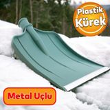 Badem10 Plastik Faryap Kar Küreme Küreği Ahır Gübre Hayvan Pisliği Temizleme Yeşil 33X38 cm Kürek