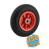Badem10 Plastik Jantlı Yük Taşıma Tekeri El Arabası Bilyeli Rulmanlı Havalı Şambrelli 350X70 mm Tekerlek