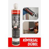 Badem10 Polyester Bazlı Kimyasal Dübel 345 ml Profesyonel Ankraj Malzemesi Polyester Bazlı Kimyasal Dübel