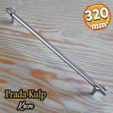 Badem10 Prade 320 mm Krom Kulp Metal Mobilya Çekmece Mutfak Dolap Kapak Kulpları