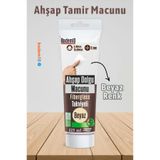 Badem10 (PREMİUM) Ahşap Parke Tamir Macunu BEYAZ Renk Mobilya Masa Dolgu Çatlak Çizik Giderici 125 ML