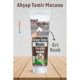 Badem10 (PREMİUM) Ahşap Parke Tamir Macunu GRİ Mobilya Masa Dolgu Çatlak Çizik Giderici 125 ML
