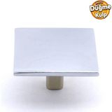 Badem10 Prizma Kulp Mobilya Mutfak Dolabı Çekmece Dolap Kulpları Kapak Kulpu Kulbu Metal Krom Tek Vidalı