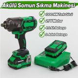 Badem10 Profesyonel Akülü Somun Sıkma Makinesi 1300 Nm 21V 4.0AH Yüksek Tork Güçlü Darbeli