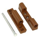 Badem10 Pvc Pimapen Kapı Pencere Menteşesi Metal 90 mm Açık Kahverengi