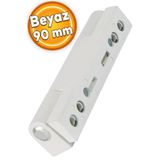 Badem10 Pvc Pimapen Pencere Kapı Menteşesi 90 Mm Sac Destekli Beyaz Menteşe