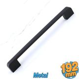 Badem10 Radus Siyah Metal Kulp 192 mm -19.2 cm Mobilya Çekmece Mutfak Dolabı Dolap Kulpları Kulbu Kulpu
