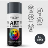 Badem10 Ral 7016 Gringo Antrasit Prof. Sprey Boya Metal Ahşap Taş Plastik ve Cam Yüzeylere Spray Boya 400 ml - 400ml