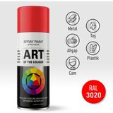 Badem10 RAL3020 Kırmızı Prof. Sprey Boya Metal Ahşap Taş Plastik ve Cam Yüzeylere Uygun Spray Boya 400 ml - 400ml