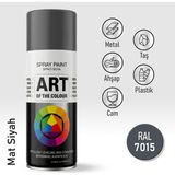 Badem10 RAL7015 Gri Prof. Sprey Boya Metal Ahşap Taş Plastik ve Cam Yüzeylere Uygun Spray Boya 400 ml - 400ml