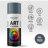 Badem10 RAL7031 Antrasit Gri Sprey Boya Metal Ahşap Taş Plastik ve Cam Yüzeylere Uygun Spray Boya 400 ml - 400ml