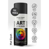 Badem10 RAL9004 Mat Siyah Prof. Sprey Boya Metal Ahşap Taş Plastik ve Cam Yüzeylere Uygun Spray Boya 400 ml