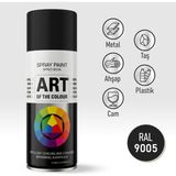 Badem10 RAL9005 Siyah Prof. Sprey Boya Metal Ahşap Taş Plastik ve Cam Yüzeylere Uygun Spray Boya 400 ml - 400ml