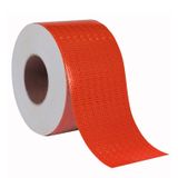 Badem10 Reflektörlü Reflektif Fosforlu Şerit Bant Reflekte İkaz Bandı 10 Cm Kırmızı 10 Metre