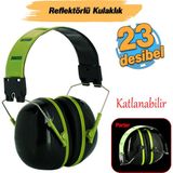 Badem10 Reflektörlü Reflektif Manşonlu Kulaklık Gürültü Önleme 25 Db Ses Koruma Kulak Işitme Koruyucu