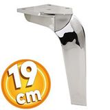 Badem10 Repla Lüks Mobilya Kanepe Tv Ünitesi Konsol Koltuk Ayağı 19 Cm Parlak Krom Ayakları