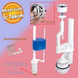 Badem10 Rezervuar İç Düzenek Otomatik Su Dolum Basmalı İç Takımı Alafranga Tuvalet Klozet Sifon Çift Basma