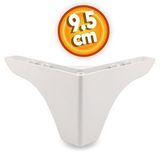 Badem10 Rose Lüks 9.5 cm Beyaz Baza Mobilya Kanepe Sehpa TV Ünitesi Koltuk Ayağı