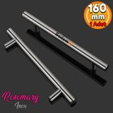Badem10 RoseMary Mobilya Mutfak Çekmece Dolap Kapak Kulpu Kulbu 160 mm İnox Metal Kulp