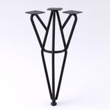 Badem10 Rüzgar Siyah Metal Sehpa Masa Ayağı 41 cm Dayanıklı Mobilya Orta Zigon Destek Yükseltici Ayak Modeli - 4167546756 - 87487586