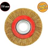 Badem10 Saçaklı Çanak Fırça 150 mm Pas Kir Toz Temizleme Metal Temizlik Fırçası