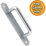 Badem10 Saclı El Tutamagı Çekme Kolu Kapı Tutma Kulbu 18,5 cm Krom Metal Kulp Kapı Tutamağı