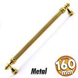 Badem10 Şah Kulp Mobilya Mutfak Dolabı Çekmece Dolap Kulpları Kapak Kulpu Kulbu Gold Altın 160 mm Metal