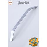 Badem10 Şahin Krom Gümüş Metal 224 Mm - 22.4 Cm Mobilya Mutfak Çekmece Dolabı Dolap Kulpları Kulbu Kulpu