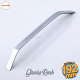 Badem10 Şahin Krom Gümüş Metal Kulp 192 mm - 19.2 cm Mobilya Çekmece Mutfak Dolabı Dolap Kulpları Kulbu Kulpu