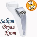 Badem10 Salkım Mobilya Oturma Grubu Kanepe Sehpa Tv Ünitesi Koltuk Ayağı Baza Ayakları Beyaz Krom 16 cm