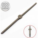 Badem10 Saral Çizgili Soft Antik Sarı Çekmece Kulp 800 mm Gardrop Dolap Vestiyer Mutfak Banyo Mobilya Kulbu - Metal