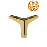 Badem10 Sedef Lüks 12 cm Altın Gold Baza Mobilya Kanepe Sehpa TV Ünitesi Koltuk Ayağı