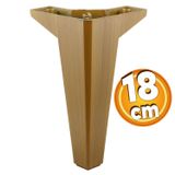 Badem10 Sedir Ahşap Desenli Koyu Ceviz Renk 18 cm Mobilya Kanepe Sehpa TV Ünitesi Baza Koltuk Ayağı