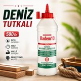 Badem10 Şeffaf Deniz Tutkalı 500 gr Güçlü Tutunma Ahşap Mobilya Marangozluk Tamir Hobi Yapıştırıcısı