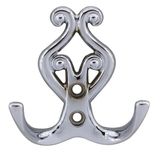 Badem10 Sırma Askı Metal Vestiyer Duvar Dolap Elbise Askısı Krom Renk Mobilya Kapı Askılığı Aparatı