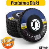 Badem10 Siyah 115 mm Parlatma Diski Döküm Metal Ahşap Yüzeyler Için Pas Boya Sökücü Flap Disk