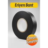 Badem10 Siyah Kendinden Kaynayan Silikon Soğuk Sarma Eriyen Bant 19mm x 5m Tekli Hava Su Elektrik İzolasyonu