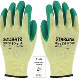 Badem10 Starline Camcı Inşaat Çok Amaçlı Koruma Eldiven Iş Güvenlik Eldiveni No:10 (1 Çift) - XL - Yeşil