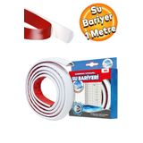 Badem10 Su Bariyeri Kapı Altı Sızdırmaz Su Tutucu Yapışkanlı Silikon Bant İzolasyon Yalıtım Bandı (1 METRE)