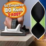 Badem10 Su Zımparası 80 Kum 23x28 cm Yumuşak Kağıt Tabaka Sulu Kuru Zımpara 5 Adet