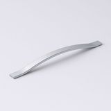 Badem10 Sümbül 320 mm Düz Krom Gümüş Kulp Metal Mobilya Çekmece Dolap Kapak Kulpu Modern Mutfak Kulpları