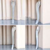 Badem10 Sütun Masa Ayağı 77 Cm Plastik Ayak Krem Altın Renk Mutfak Yemek Masası Mobilya Ayakları Krem Gold