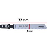 Badem10 T118A Gfb Metal Kesim Dekupaj Testere Bıçağı Bıçak